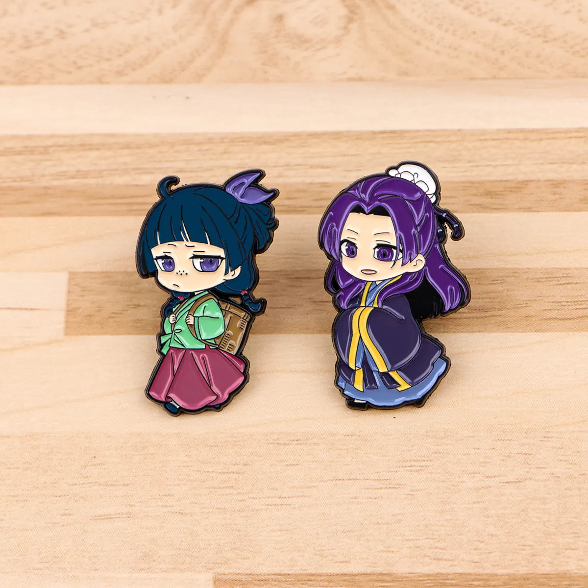 Set de pines Maomao y Jinshi de Los diarios de la Boticaria