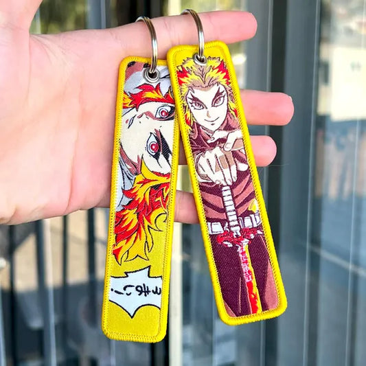 Llavero tejido Rengoku