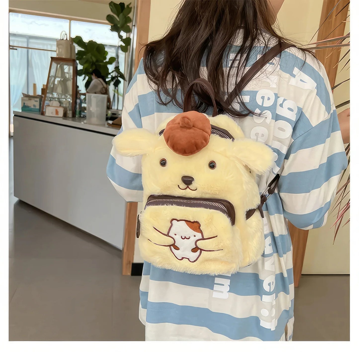 Bolso de Pompompurin con correas ajustables