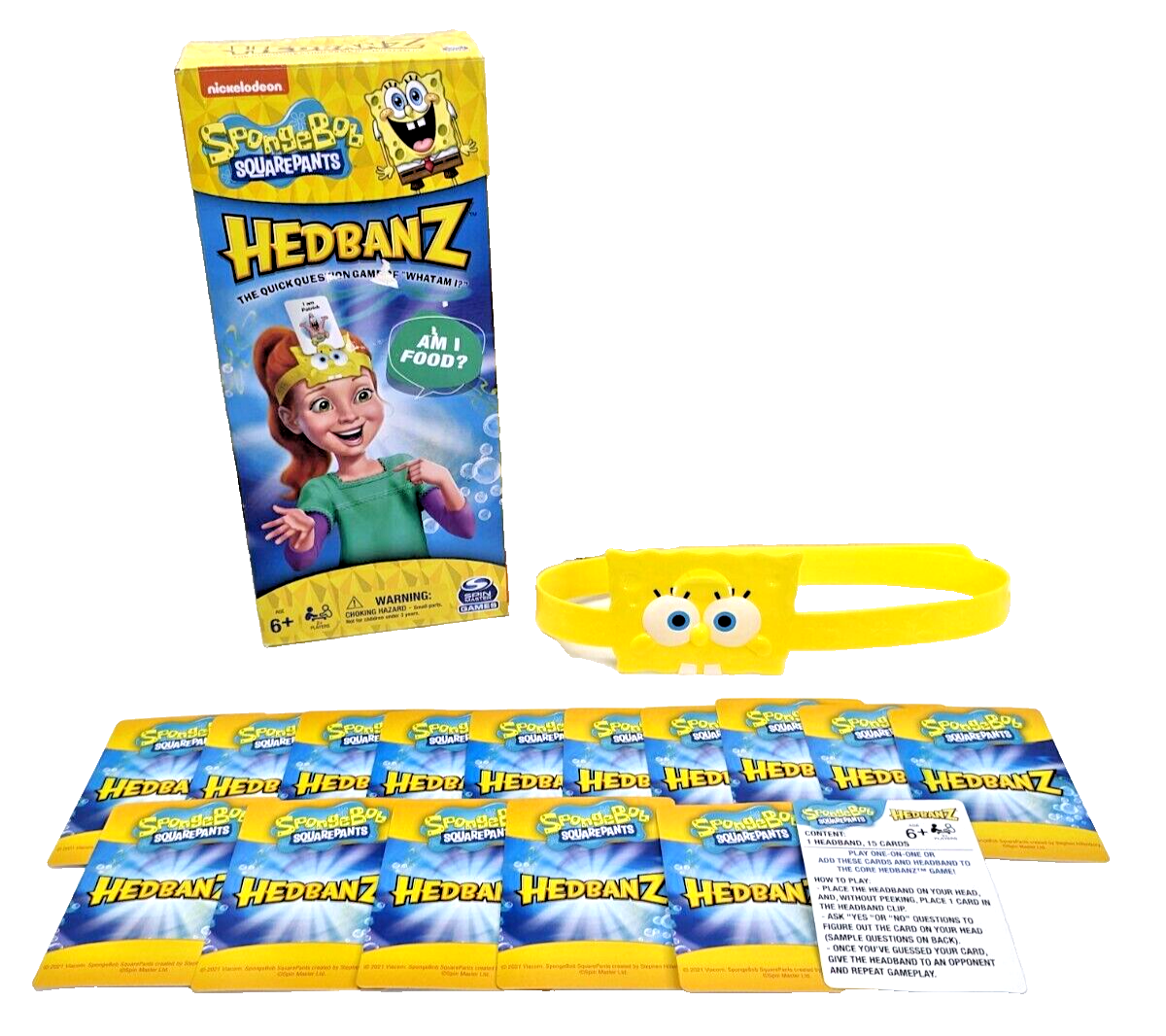 Juego de mesa original Headbanz Bob Esponja