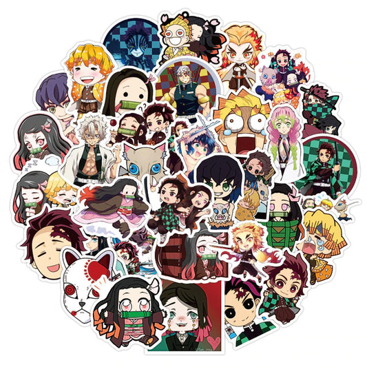Set de 50 stickers Kimetsu no Yaiba