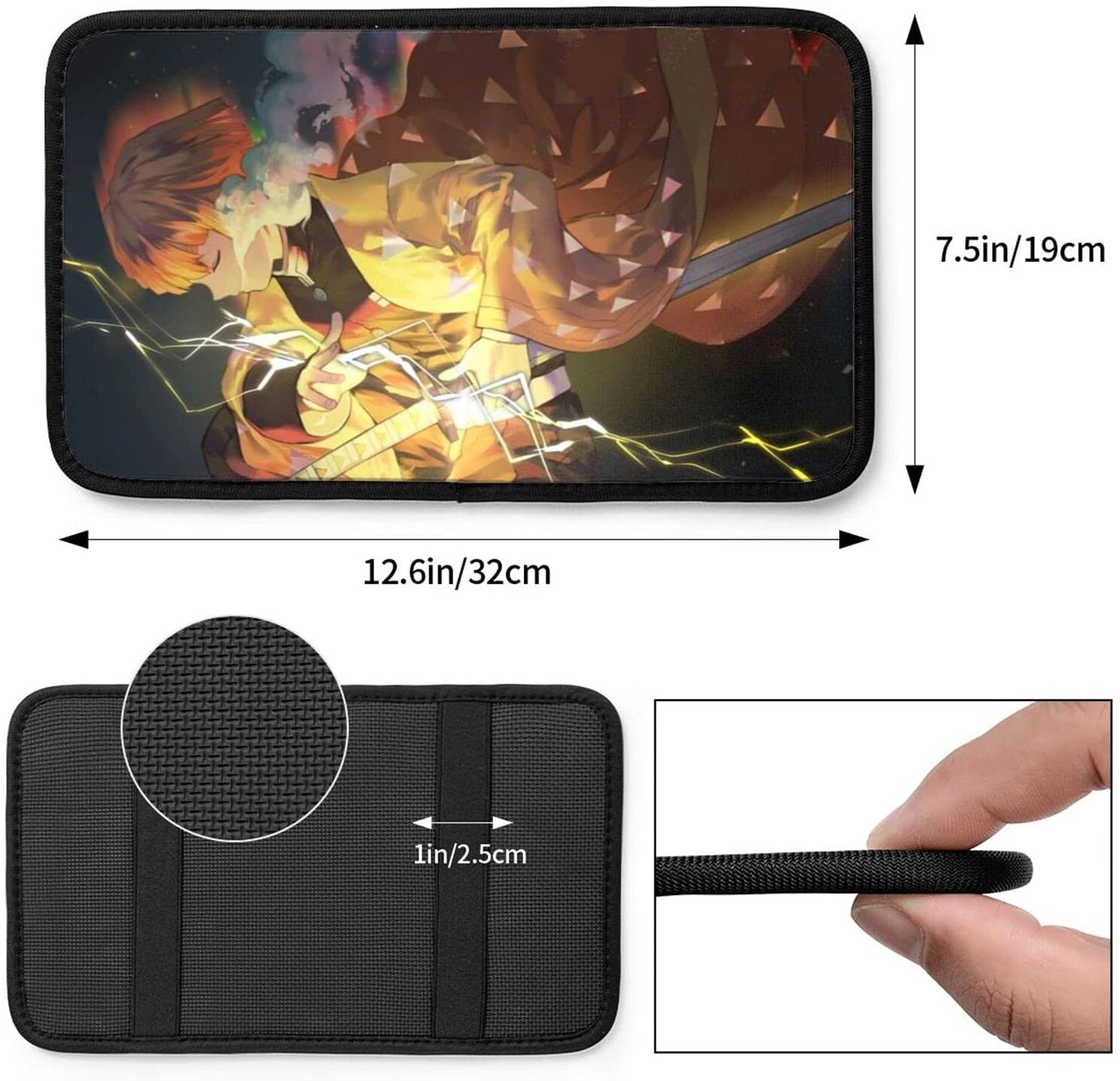 Funda apoyabrazos para auto Zenitsu Agatsuma