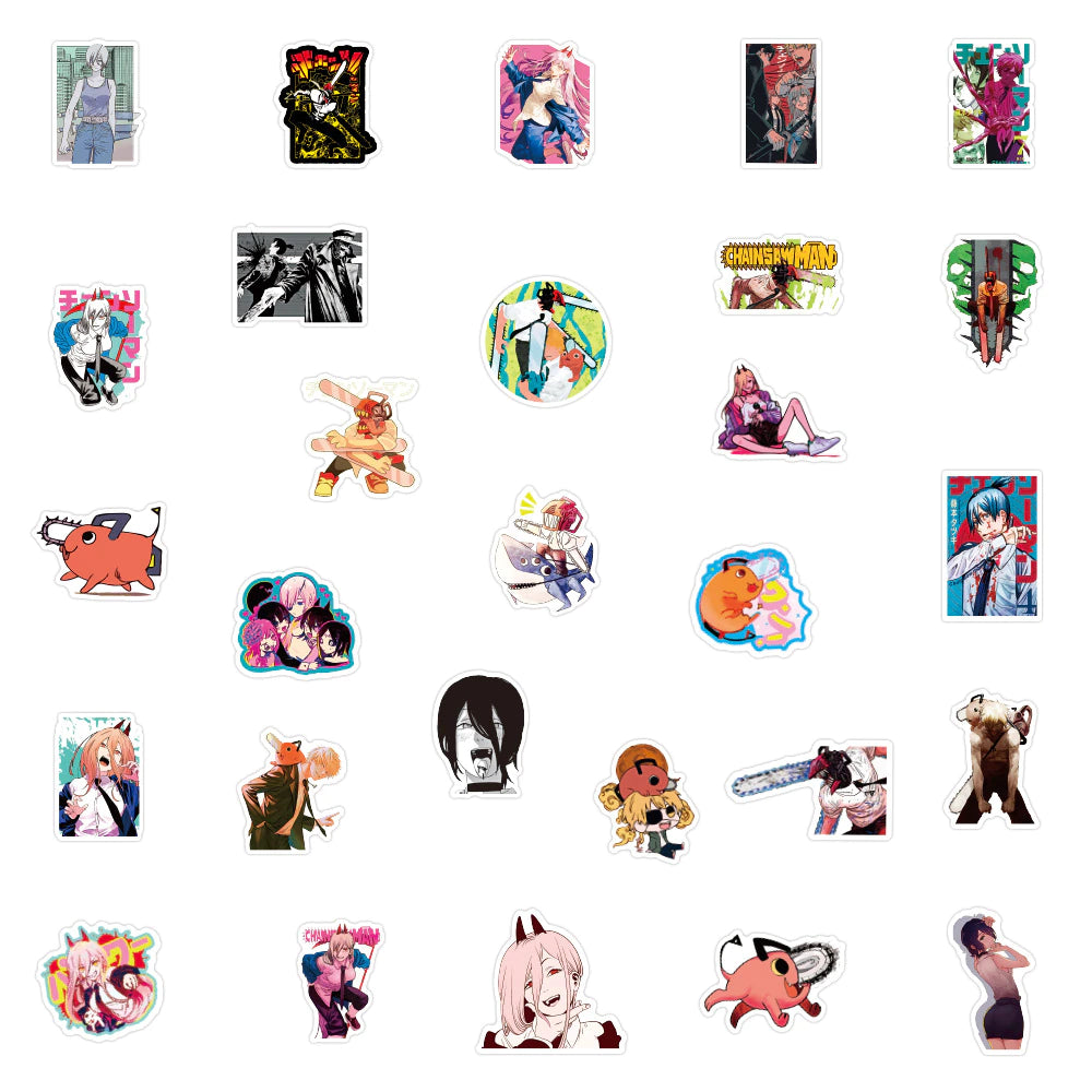 Set de 50 stickers Chainsaw Man