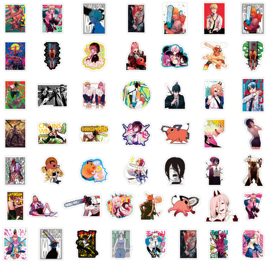 Set de 50 stickers Chainsaw Man