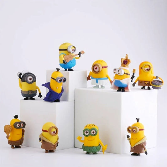 Set de 10 figuras Minions 5 cm