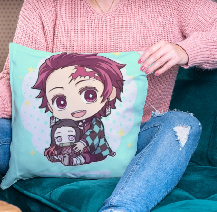 Funda para almohada Demon Slayer 55 x 55 cm