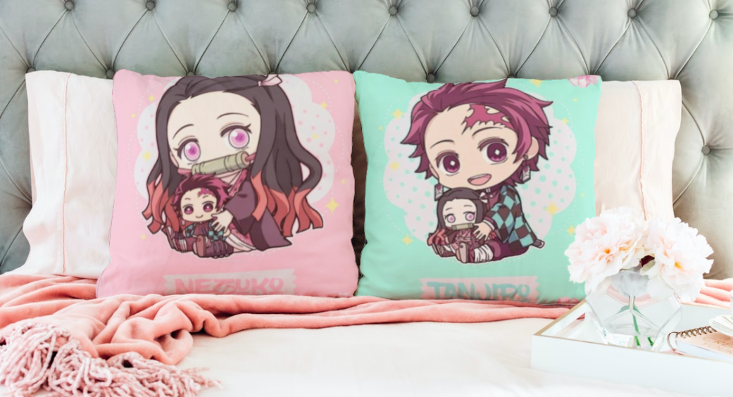 Funda para almohada Demon Slayer 55 x 55 cm