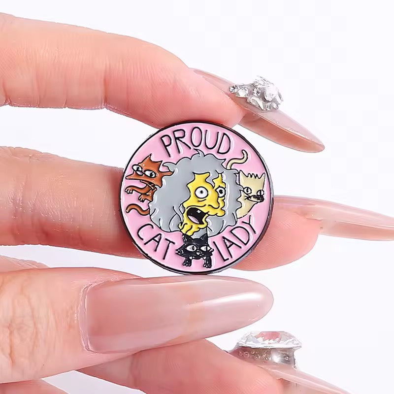 Pin “La Loca de los gatos” de Los Simpson