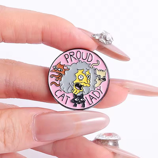Pin “La Loca de los gatos” de Los Simpson