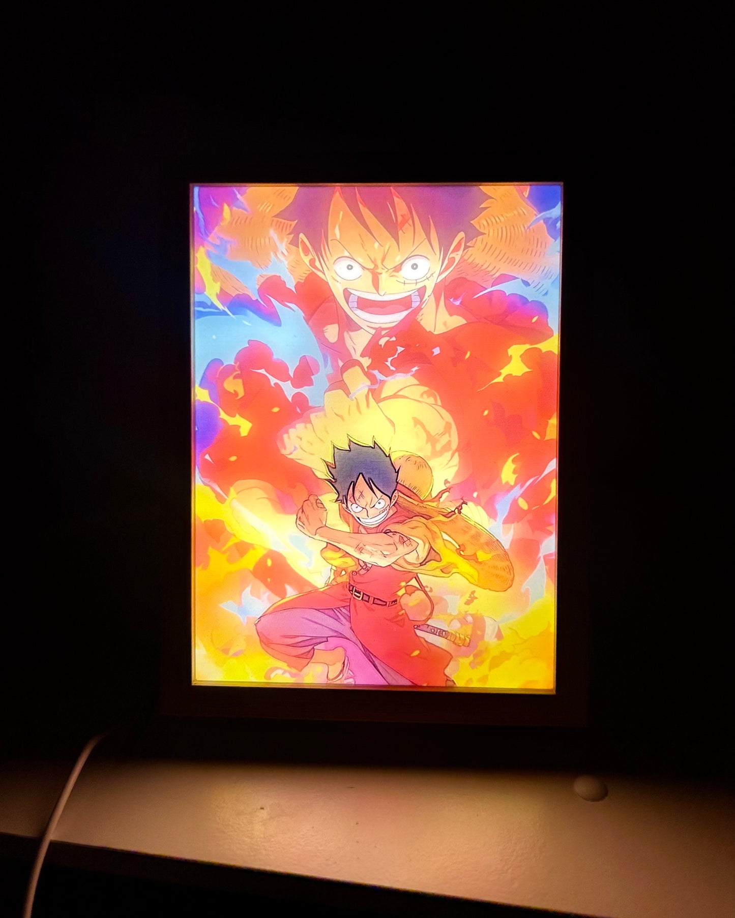 Cuadro con luz LED One Piece