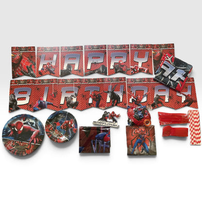 Set de decoración para fiesta Spider-Man 114 piezas