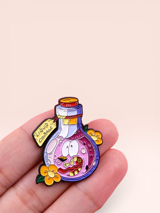 Pin Coraje Perro Cobarde