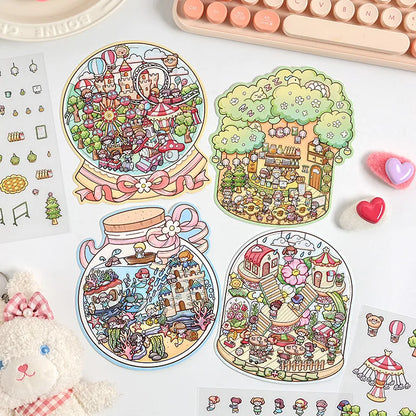 Set de stickers para diseñar espacios - 4 espacios