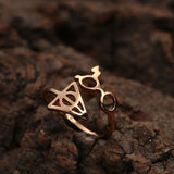 Anillo ajustable Harry Potter dorado