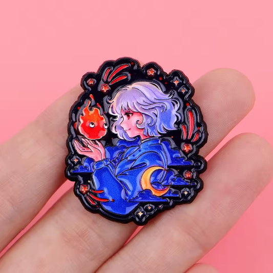 Pin Sophie y Calcifer