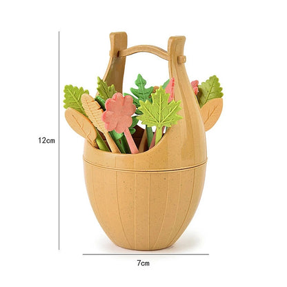 Set de 16 tenedores de hojas