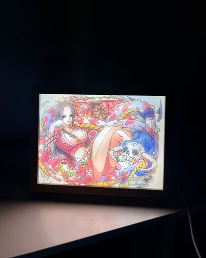 Cuadro con luz LED Boa Hancock One Piece
