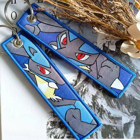 Llavero tejido Lucario