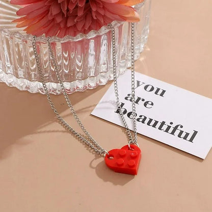 Set de collares corazón lego
