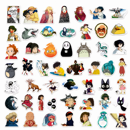 Set 50 stickers Studio Ghibli