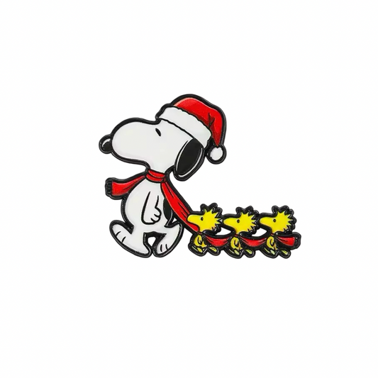 Pin Snoopy navideño