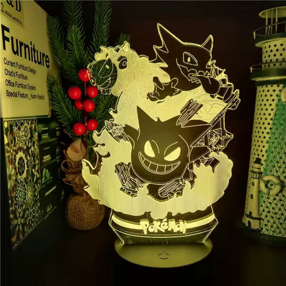 Lámpara Gastly, Haunter y Gengar LED