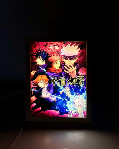 Cuadro con luz LED Jujutsu Kaisen