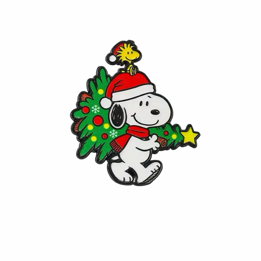 Pin Snoopy navideño