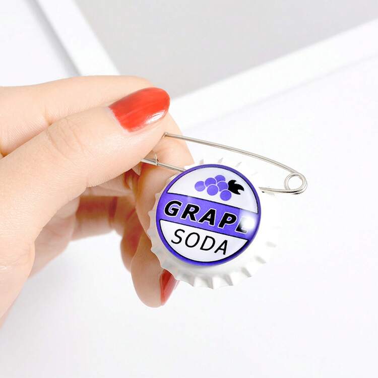 Broche Grape Soda de UP blanco