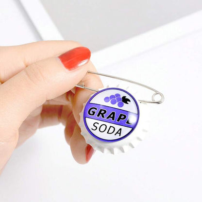 Broche Grape Soda de UP blanco