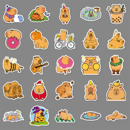 Set de 50 stickers de Capibara