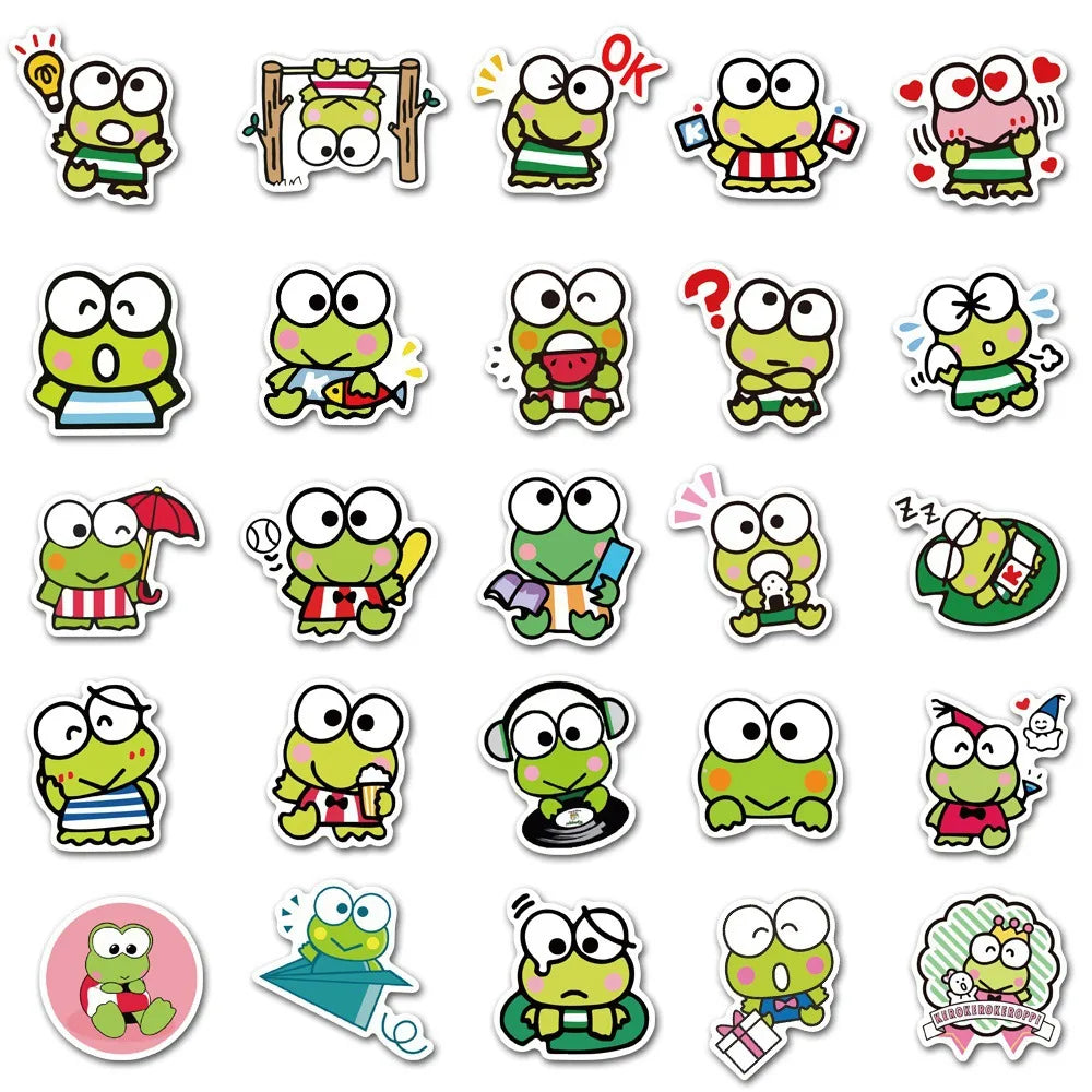 Set de 50 stickers Keroppi