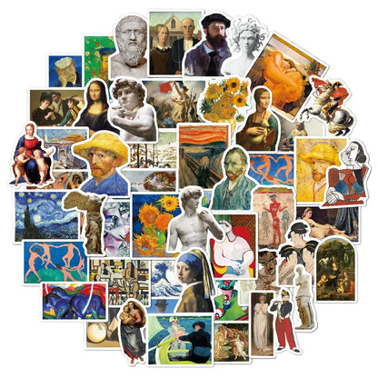 Set de 50 stickers de Arte
