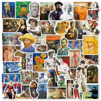 Set de 50 stickers de Arte