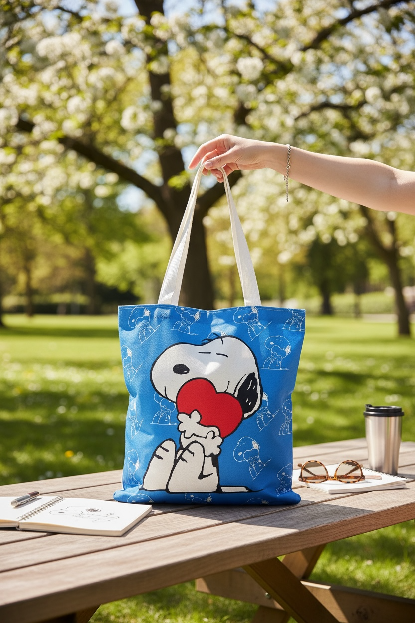 Tote bag de Snoopy 32 x 37 cm