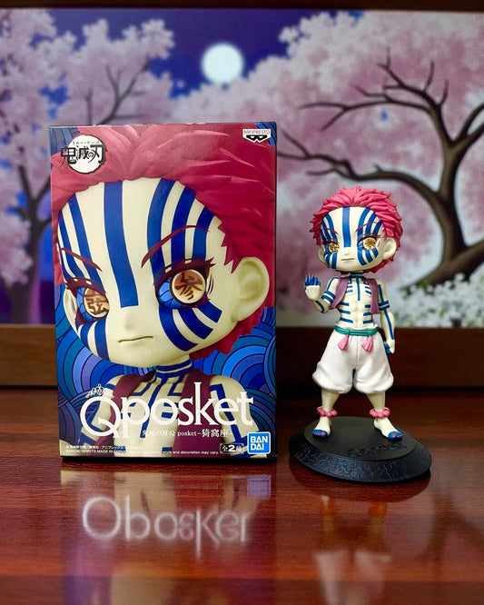 Figura original Q Posket Akaza de Kimetsu no Yaiba (Ver.A)