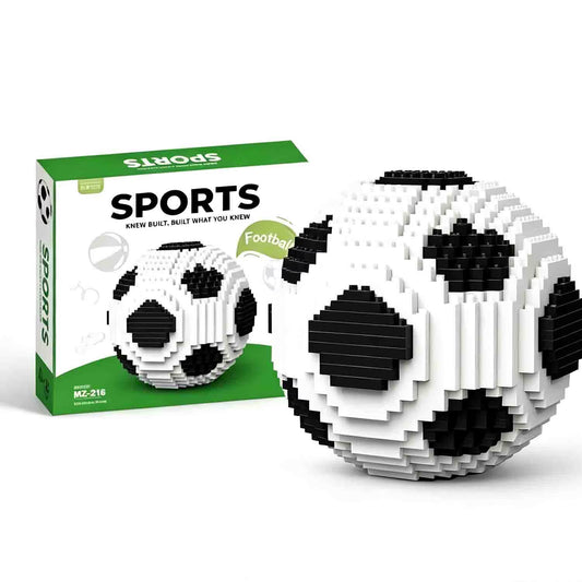 Set de bloques para armar pelota de fútbol 10 cm