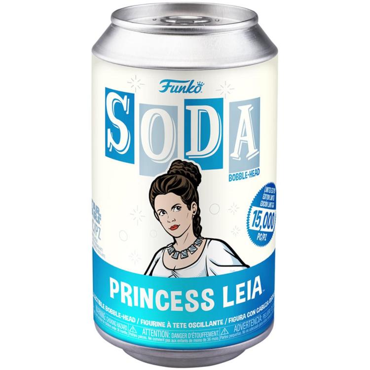 Figura sellada Funko Vinyl Soda: Princesa Leia (Posibilidad de Chase)