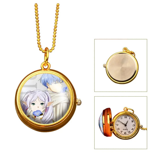Collar y reloj de bolsillo de Frieren y Himmel