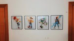 Set de 4 póster Toy Story en lienzo 20 x 25 cm (sin enmarcar)