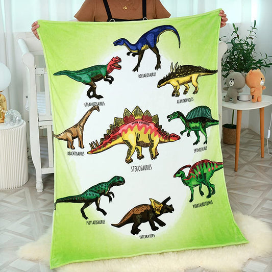 Cobija Dinosaurios  130 cm x 100 cm