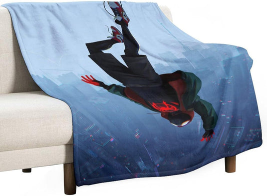 Cobija Spiderman Miles Morales 150 cm x 130 cm