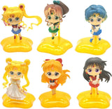 Set de 6 figuras Sailor Moon 6-7 cm