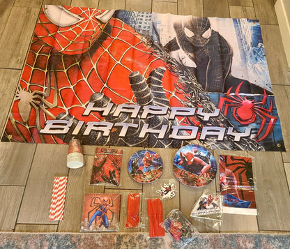 Set de decoración para fiesta Spider-Man 114 piezas