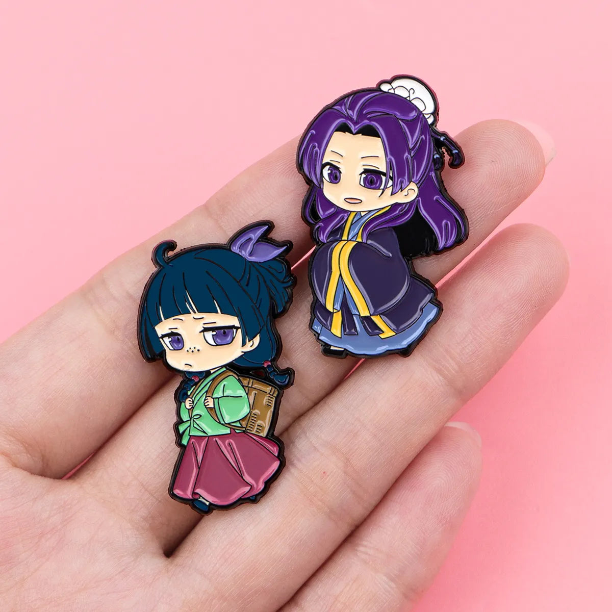 Set de pines Maomao y Jinshi de Los diarios de la Boticaria