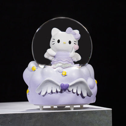 Bola de nieve Hello Kitty con luz 10 cm