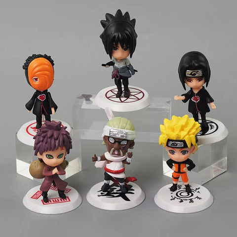 Set de 6 figuras Naruto 7 cm