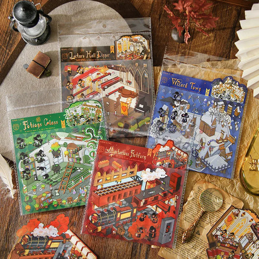 Set de stickers para diseñar espacios Harry Potter - 4 espacios