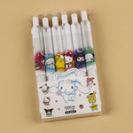 Set de 6 lapiceros Sanrio tinta negra