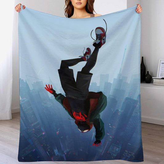 Cobija Spiderman Miles Morales 150 cm x 130 cm